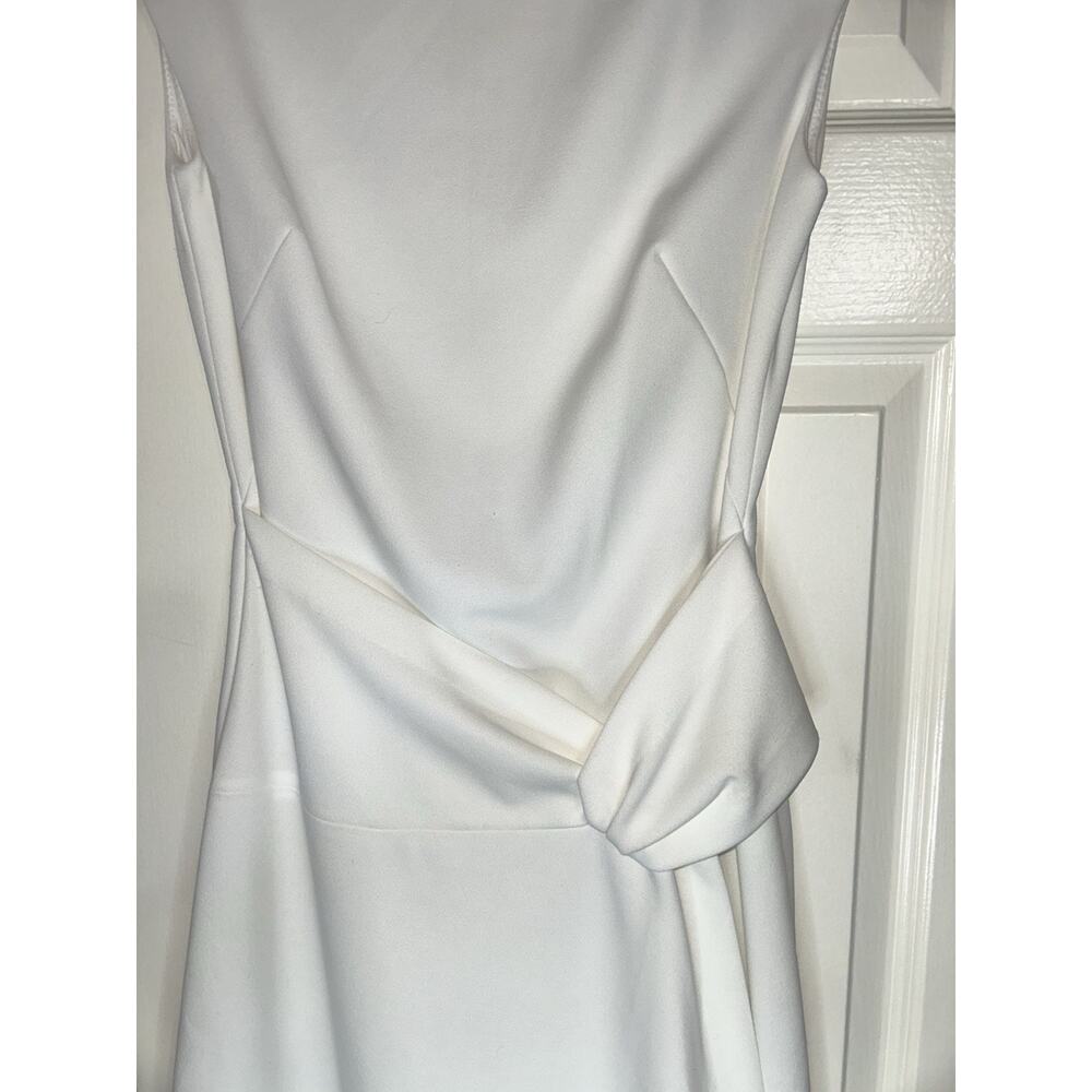 DKNY White Sheath Dress Cap Sleeve Sizes 0 Wedding. Formal Cocktail - Picture 3 of 8